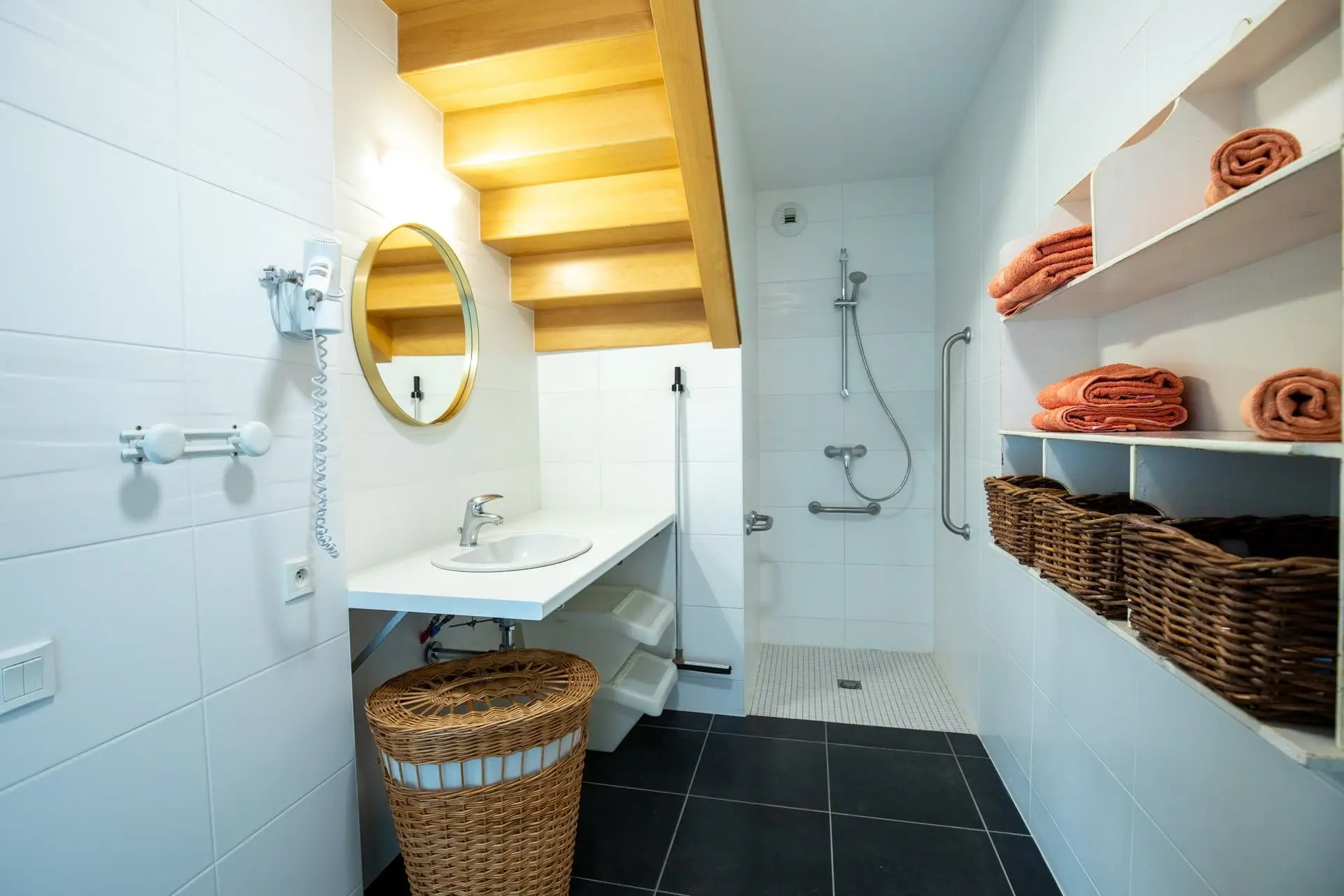 Gites du bois Peschard - Bretagne - Morbihan - Salle de bain Gite le Hêtre